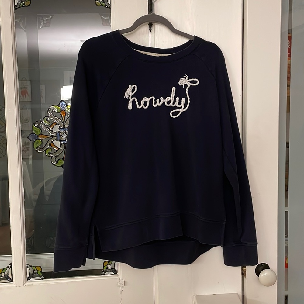 Kate Spade Howdy Sweatshirt Size L. Only worn few times. Great Condition.